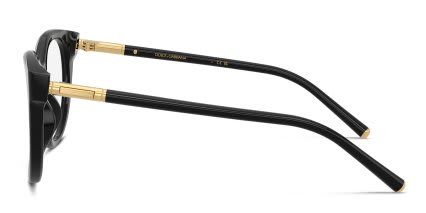 Dolce & Gabbana DG3433 Black glasses - Black - Side View