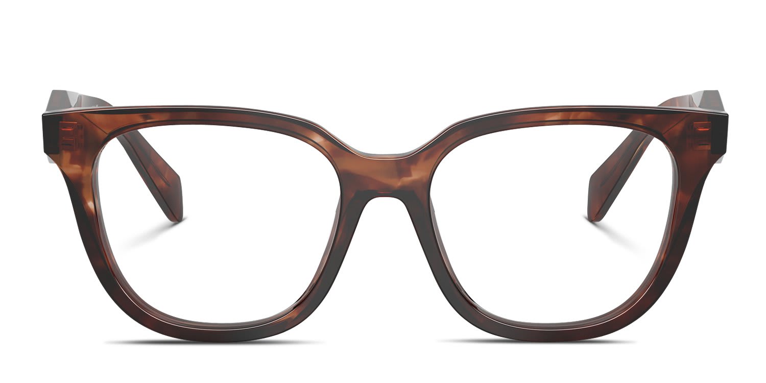 Prada PRC11V Gold, Tortoise glasses - Gold / Tortoise - Frontal View
