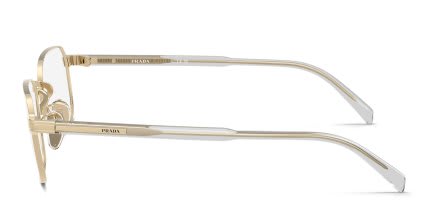 Prada PRC50VD Gold glasses - Gold - Side View