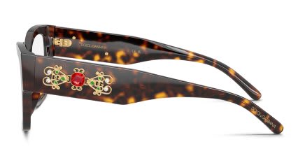 Dolce & Gabbana DG3435B Tortoise glasses - Tortoise - Side View