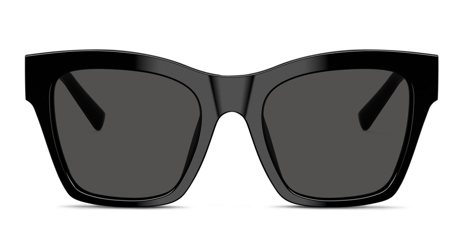 Dolce & Gabbana DG4512 Black, Gray glasses - Black / Gray - Frontal View
