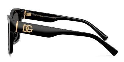 Dolce & Gabbana DG4512 Black, Gray glasses - Black / Gray - Side View