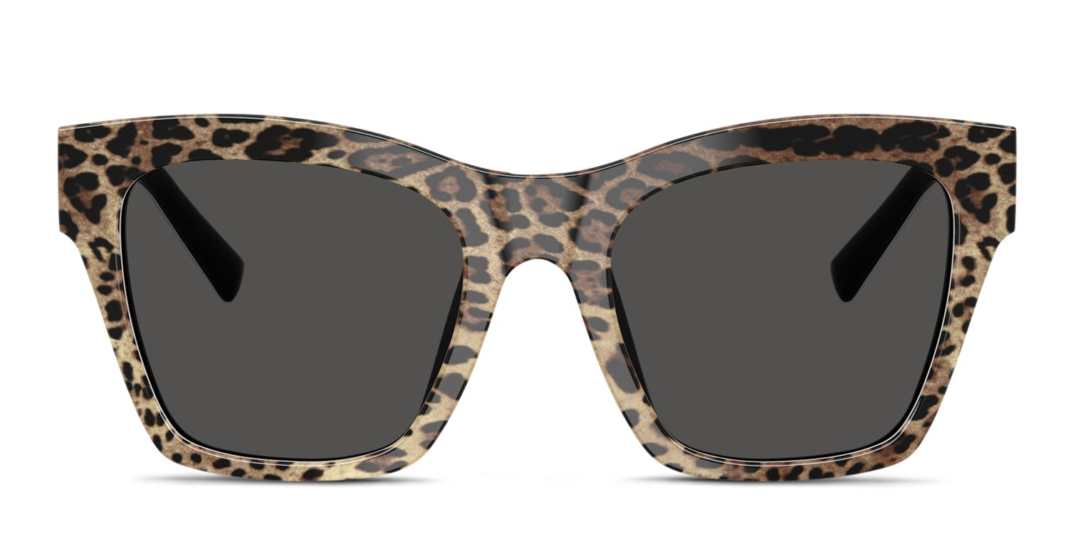 Dolce & Gabbana DG4512 Brown, Black, Gray glasses - Brown / Black / Gray - Frontal View