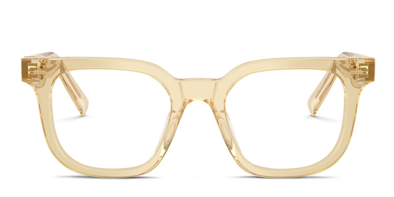 Miu Miu MU06XV Brown, Clear glasses - Brown / Clear - Frontal View
