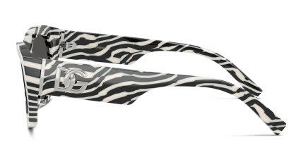Dolce & Gabbana DG4514 White, Gray glasses - White / Gray - Side View