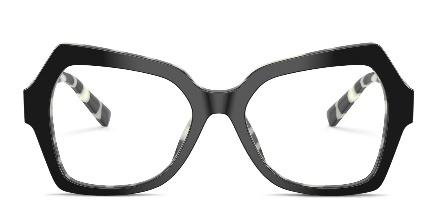 Dolce & Gabbana DG3429 Black glasses - Black - Frontal View