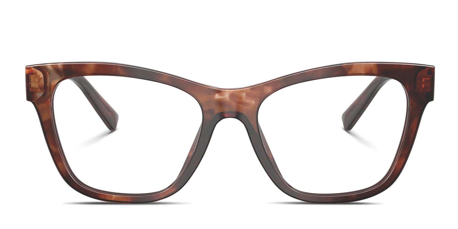Dolce & Gabbana DG3430 Red, Tortoise glasses - Brown / Tortoise - Frontal View