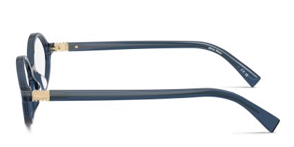 Miu Miu MU01XV Blue, Clear glasses - Blue / Clear - Side View