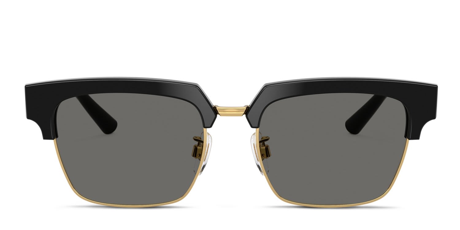 Dolce & Gabbana DG4522 Black, Gray glasses - Black / Gray - Frontal View