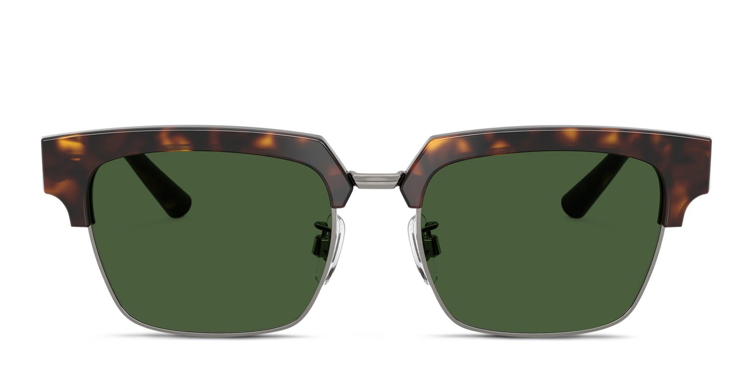 Dolce & Gabbana DG4522 Tortoise, Green glasses - Tortoise / Green - Frontal View