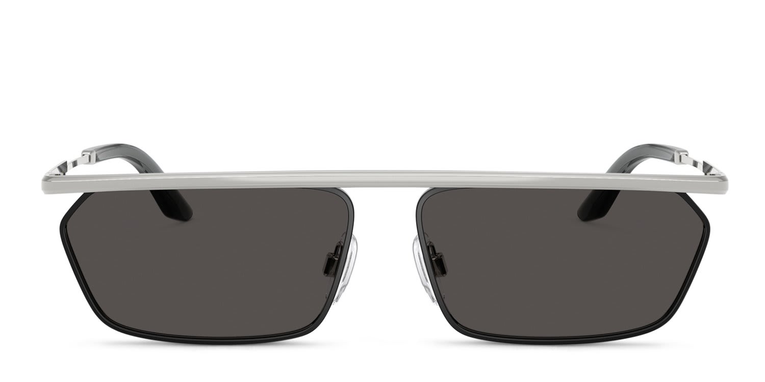 Dolce & Gabbana DG2327 Silver, Black, Gray glasses - Silver / Black / Gray - Frontal View