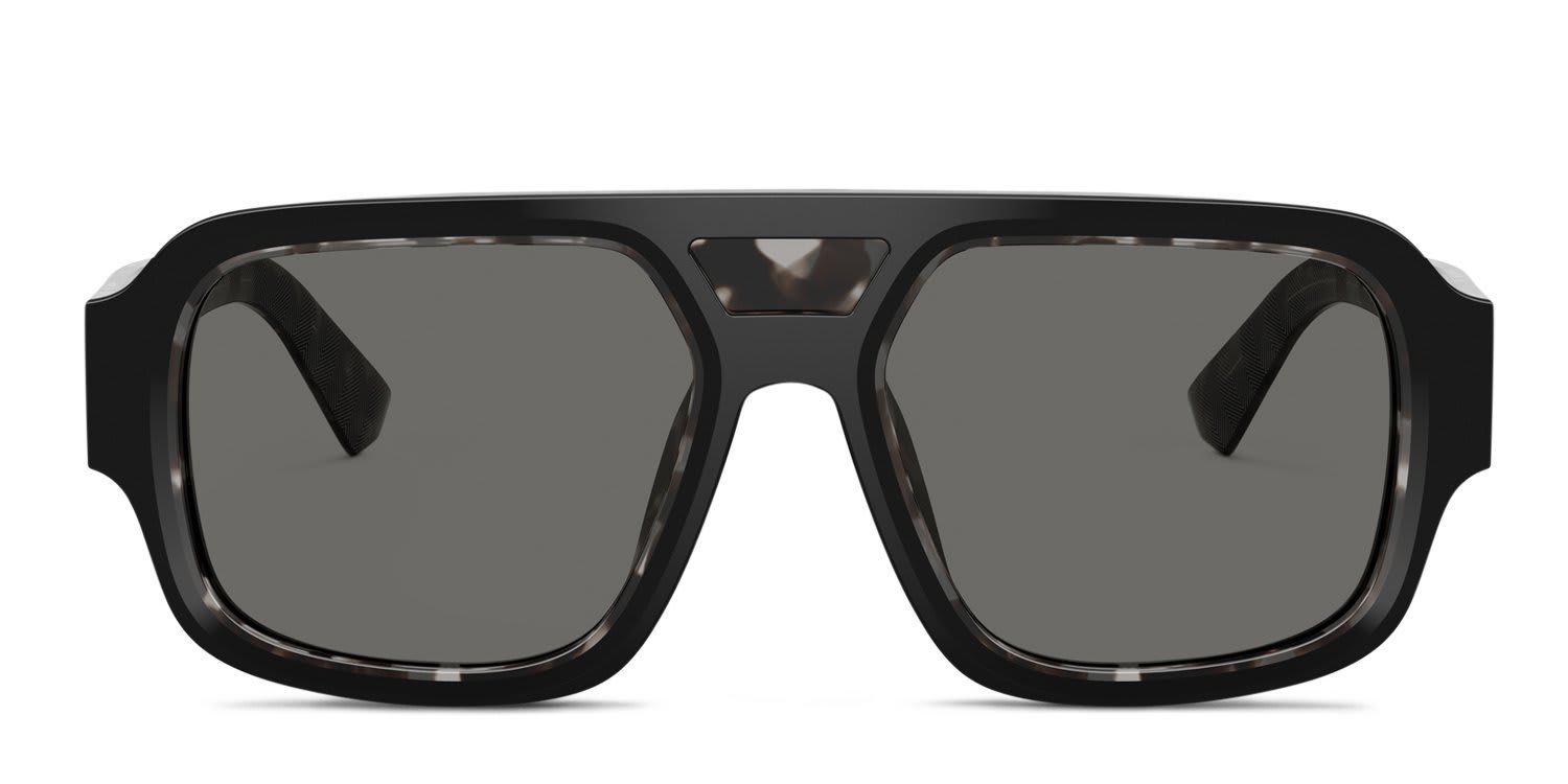 Dolce & Gabbana DG4516 Black, Gray, Tortoise glasses - Black / Gray / Tortoise - Frontal View