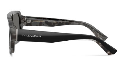 Dolce & Gabbana DG4516 Black, Gray, Tortoise glasses - Black / Gray / Tortoise - Side View
