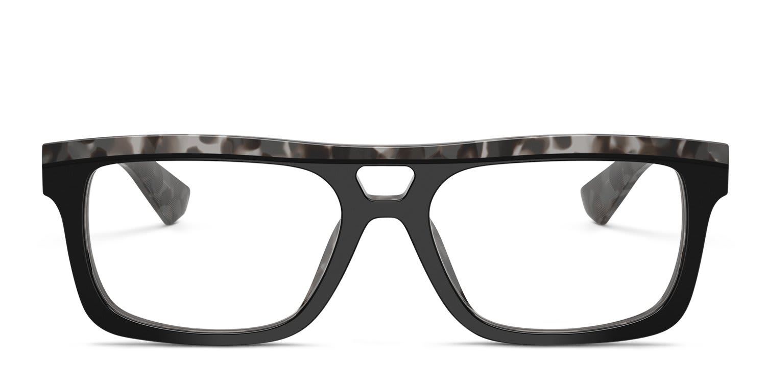 Dolce & Gabbana DG3431 Black, Gray, Tortoise glasses - Black / Gray / Tortoise - Frontal View