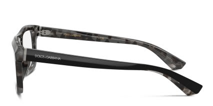 Dolce & Gabbana DG3431 Black, Gray, Tortoise glasses - Black / Gray / Tortoise - Side View