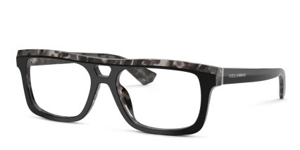 Dolce & Gabbana DG3431 Black, Gray, Tortoise glasses - Black / Gray / Tortoise - Angle View