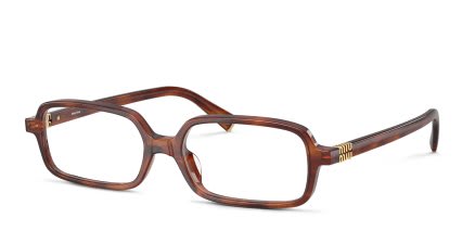 Miu Miu MU01YV Multicolor, Brown glasses - Multicolor / Brown - Angle View
