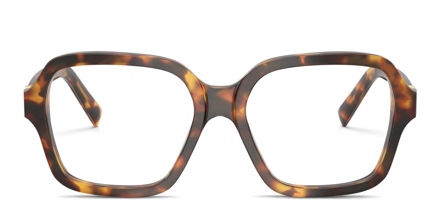 Miu Miu MU03YV Tortoise, Bronze glasses - Tortoise / Bronze - Frontal View