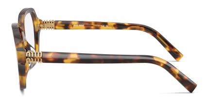 Miu Miu MU03YV Tortoise, Bronze glasses - Tortoise / Bronze - Side View