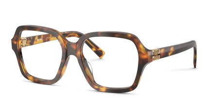 Miu Miu MU03YV Tortoise, Bronze glasses - Tortoise / Bronze - Angle View