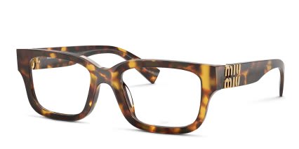Miu Miu MU02YV Tortoise, Bronze glasses - Tortoise / Bronze - Angle View