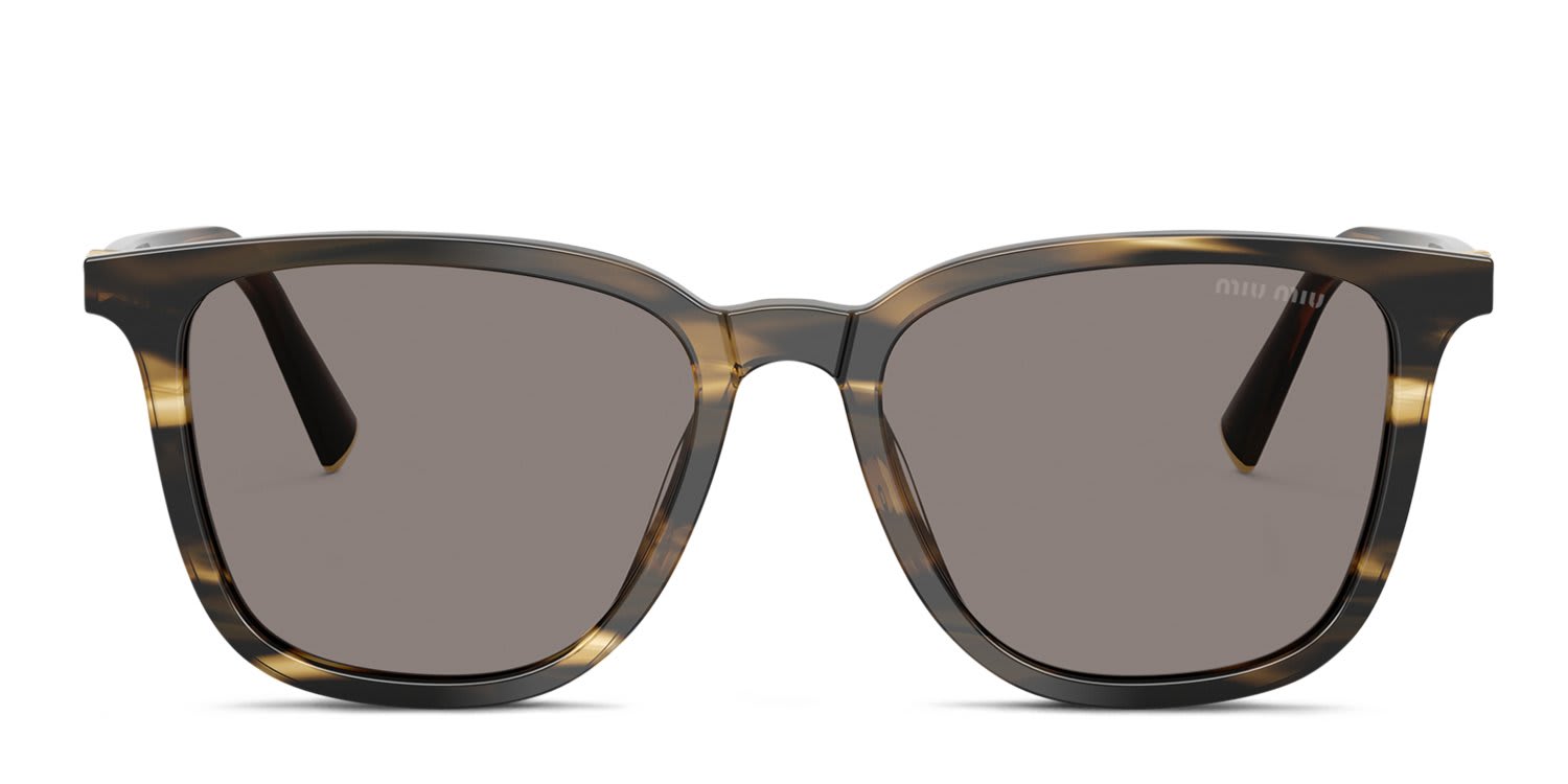 Miu Miu MUB03S Multicolor, Brown, Gray glasses - Multicolor / Brown / Gray - Frontal View
