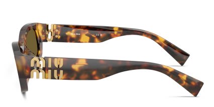 Miu Miu MUB04S Tortoise, Bronze, Brown glasses - Tortoise / Bronze / Brown - Side View