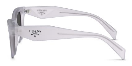 Prada PRC07S White, Gray glasses - Gray / Clear - Side View