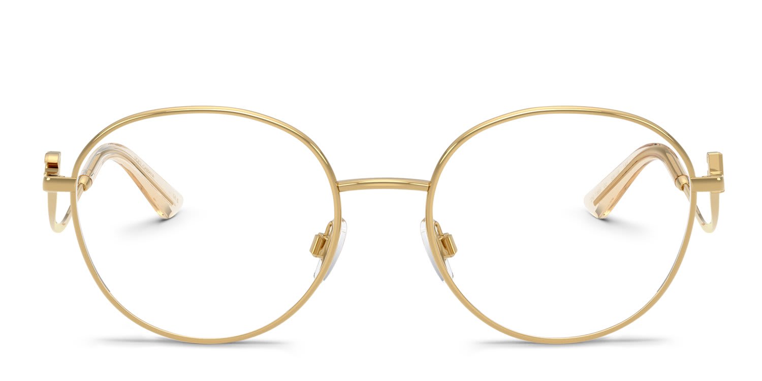 Dolce & Gabbana DG1365 Gold glasses - Gold - Frontal View