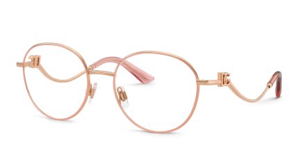 Dolce & Gabbana DG1365 Pink glasses - Pink - Angle View