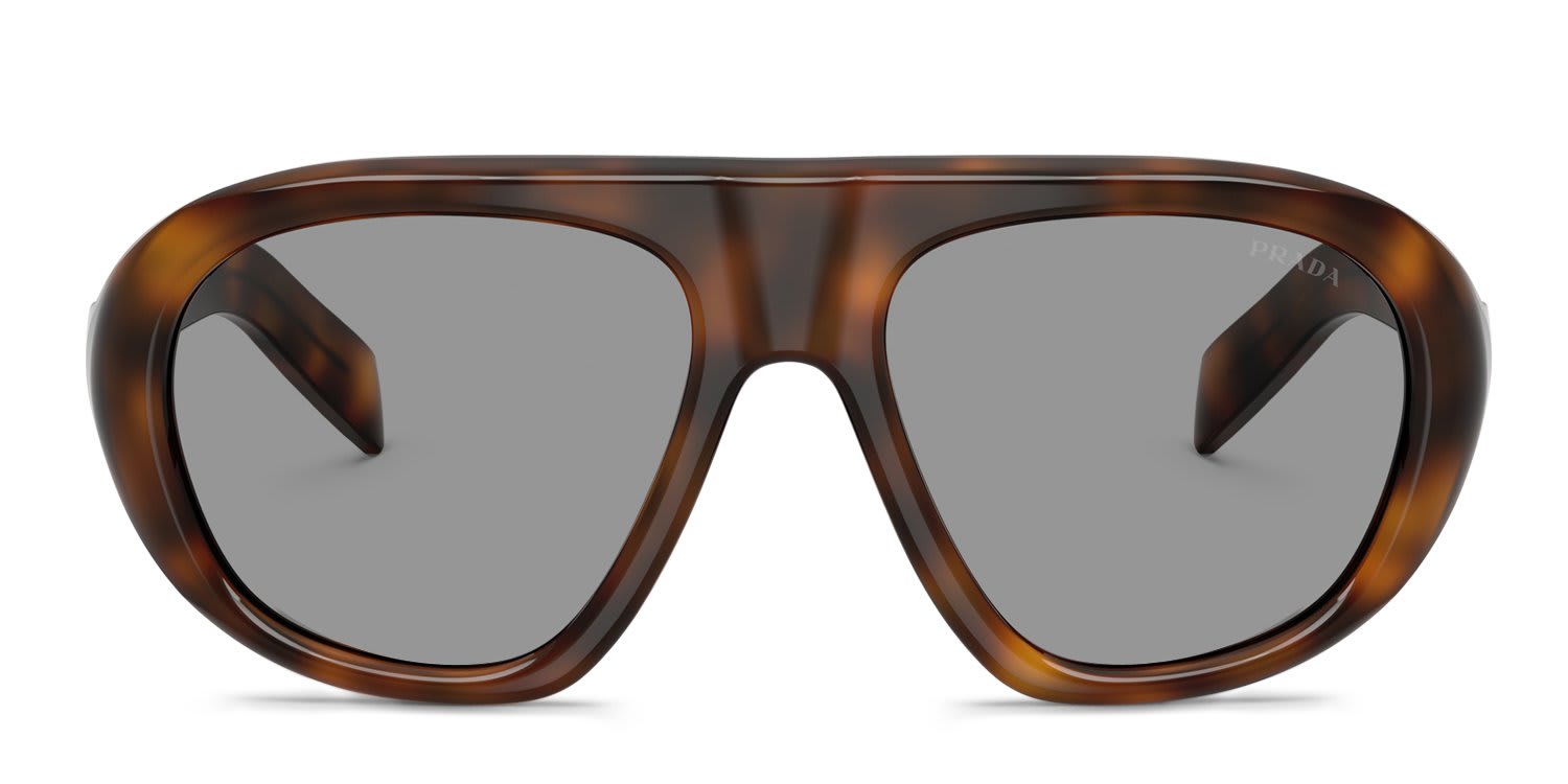 Prada PRC05S Tortoise, Gray glasses - Tortoise / Gray - Frontal View