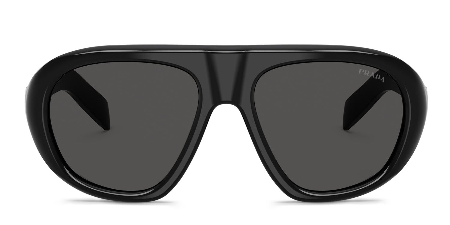 Prada PRC05S Black, Gray glasses - Black / Gray - Frontal View