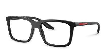 Prada Linea Rossa PS03SV Black glasses - Black - Angle View