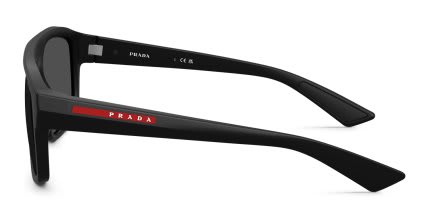 Prada Linea Rossa PSB02S Black, Gray glasses - Black / Gray - Side View