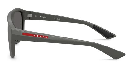 Prada Linea Rossa PSB02S Gray, Silver glasses - Gray / Silver - Side View