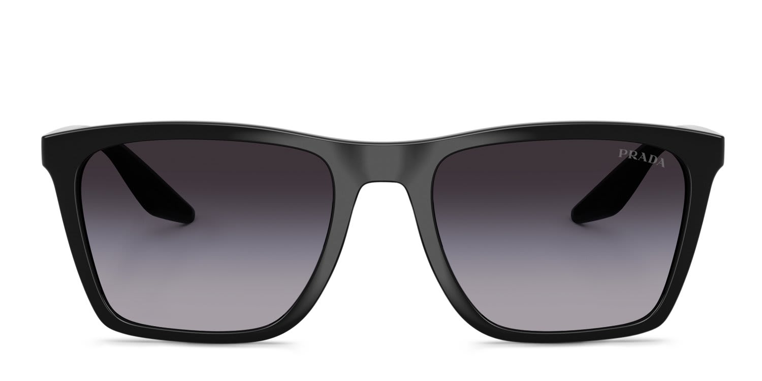 Prada Linea Rossa PSB08S Black, Gray glasses - Black / Gray - Frontal View