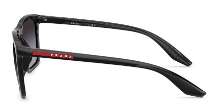 Prada Linea Rossa PSB08S Black, Gray glasses - Black / Gray - Side View