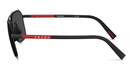 Prada Linea Rossa PSB51S Black, Gray glasses - Black / Gray - Side View