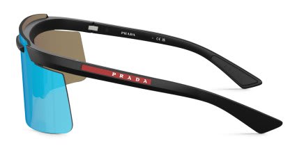 Prada Linea Rossa PSB06S Black, Green glasses - Black / Green - Side View