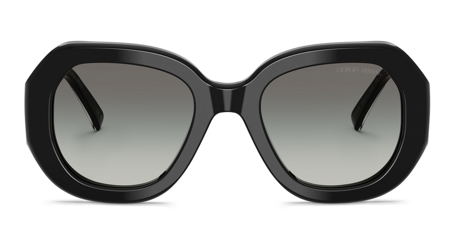 Giorgio Armani AR8248 Black, Gray glasses - Black / Gray - Frontal View
