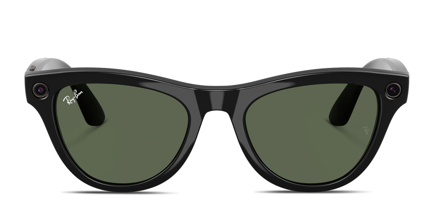 Ray-Ban Meta AI Glasses RW4014 (Gen 2.0) Skyler Black glasses - Black - Frontal View