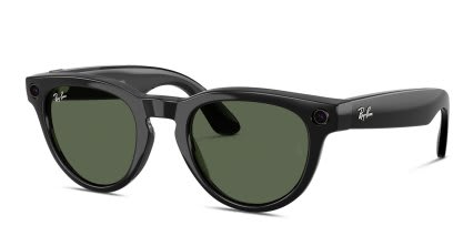 Ray-Ban Meta AI Glasses RW4013 (Gen 2.0) Headliner Black glasses - Black - Angle View