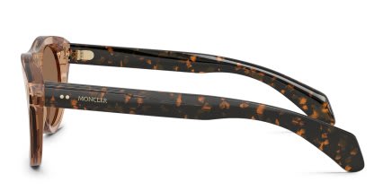 Moncler ME6022U Splash Clear, Brown glasses - Clear / Brown - Side View