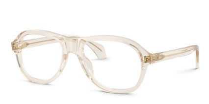 Moncler ME2025U Clear, Beige glasses - Clear / Beige - Angle View