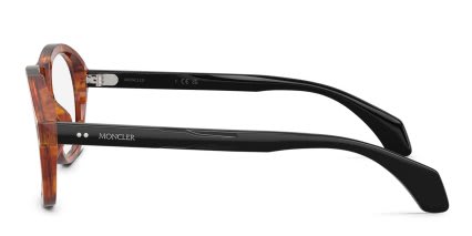Moncler ME2025U Brown, Tortoise glasses - Brown / Tortoise - Side View