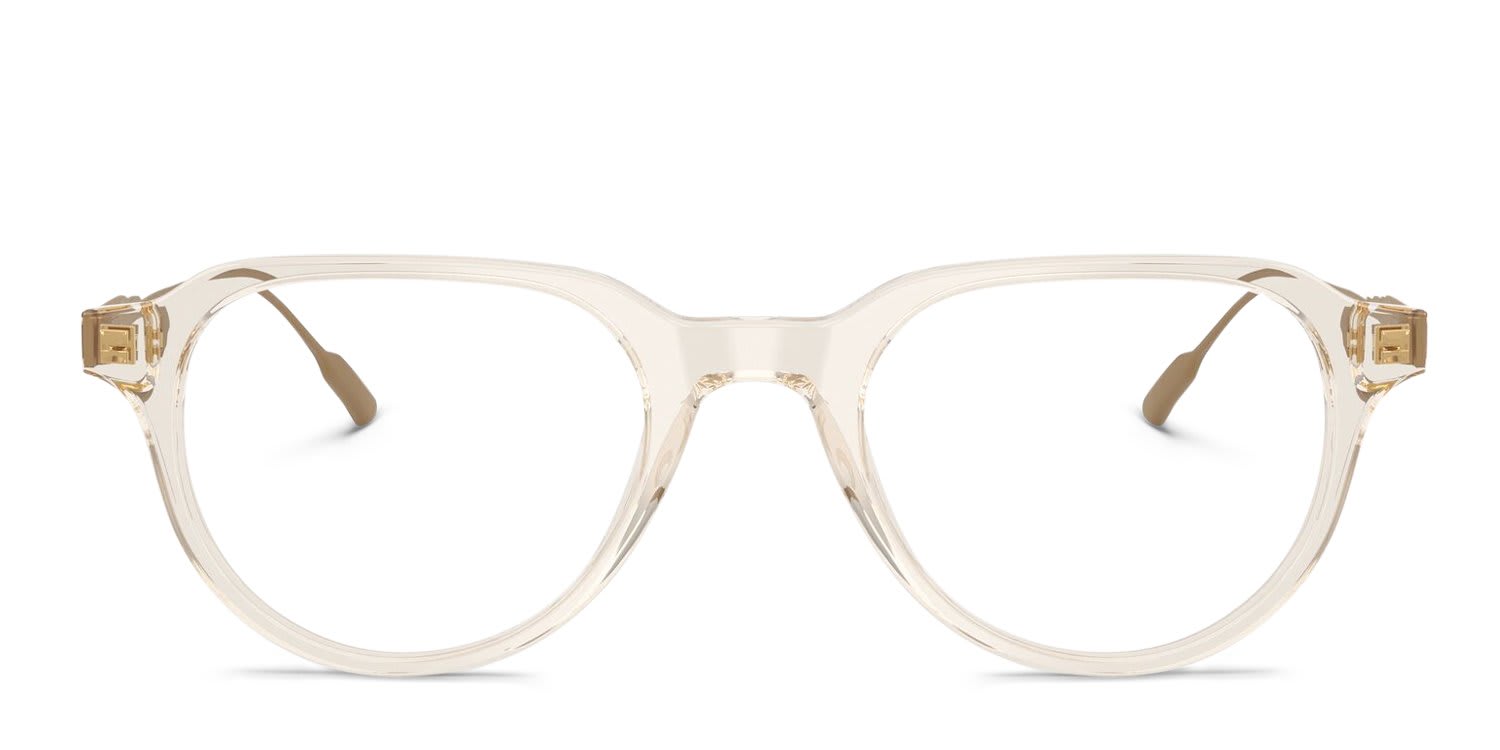 Moncler ME2031 Clear, Beige glasses - Clear / Beige - Frontal View