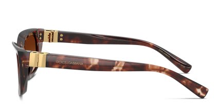 Dolce & Gabbana DG4532 Red, Tortoise, Brown glasses - Brown / Tortoise - Side View