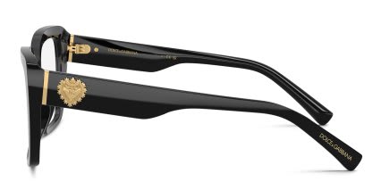 Dolce & Gabbana DG3441 Black glasses - Black - Side View