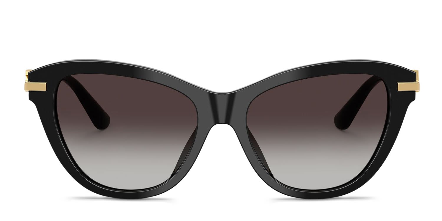 Dolce & Gabbana DG4534 Black, Gray glasses - Black / Gray - Frontal View