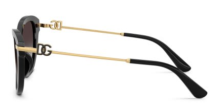 Dolce & Gabbana DG4534 Black, Gray glasses - Black / Gray - Side View